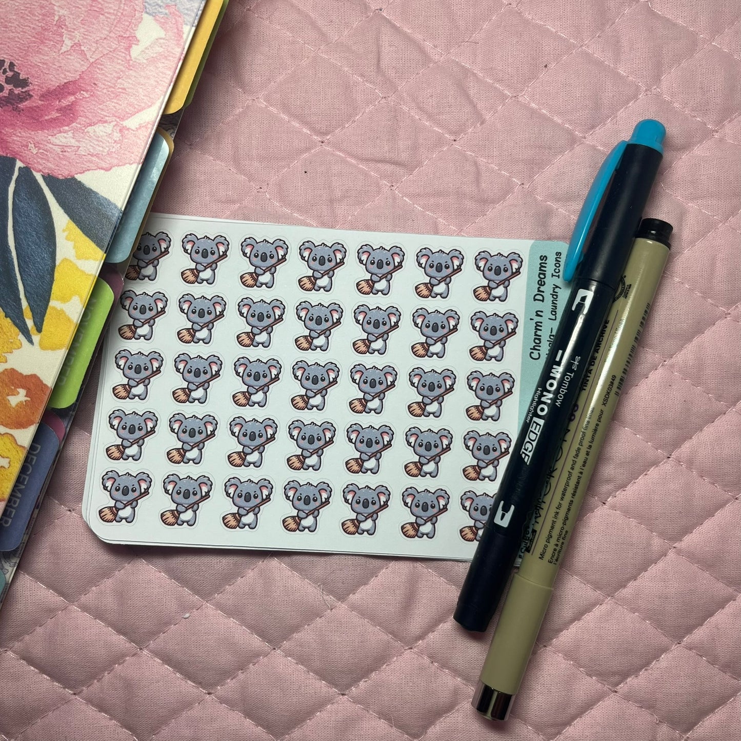 Koala Sweep Icon Planner Stickers