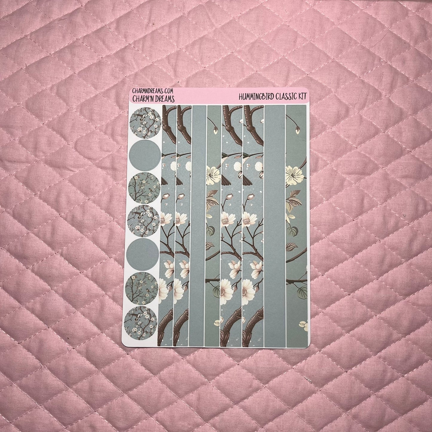 Hummingbird Classic Planner Sticker Kit
