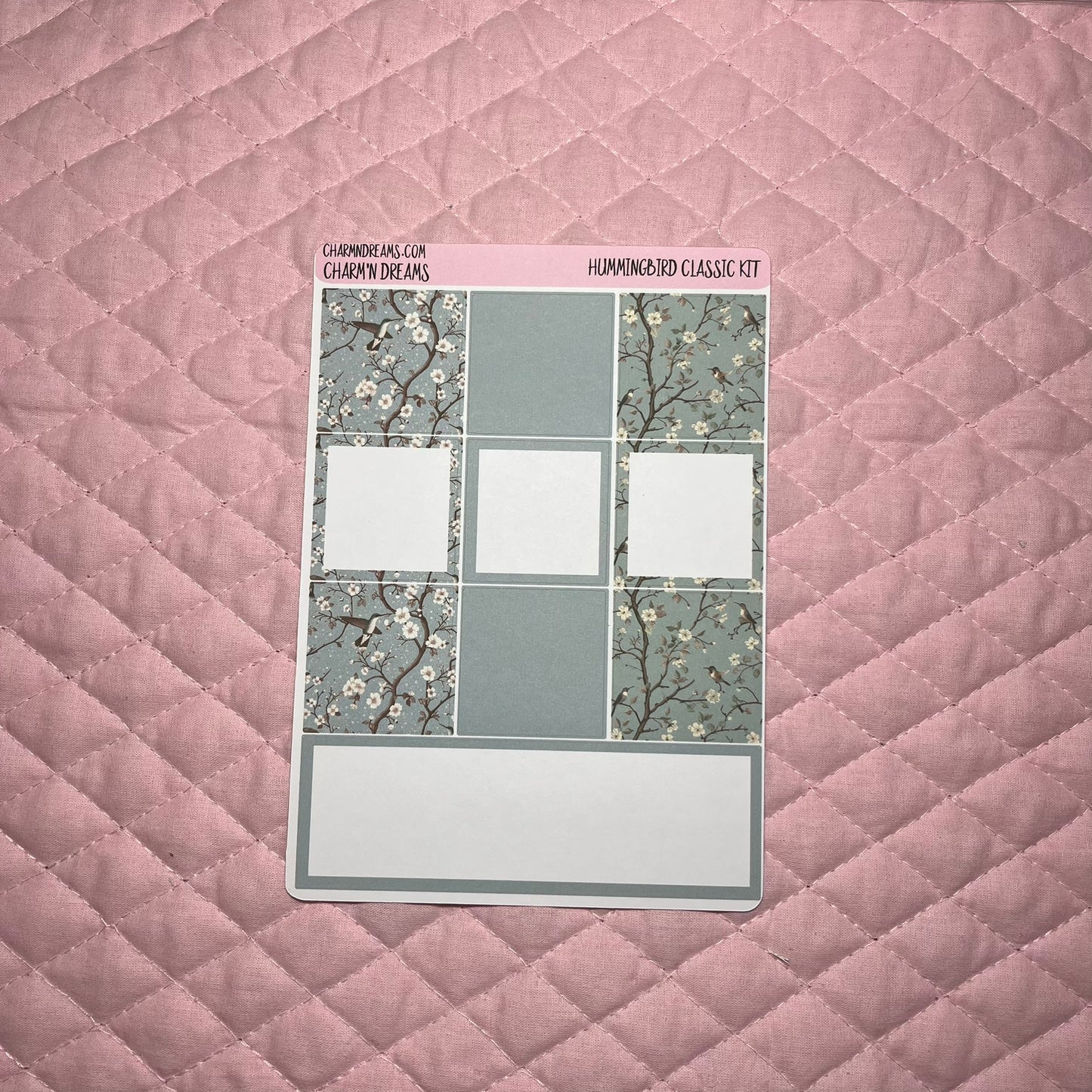 Hummingbird Classic Planner Sticker Kit