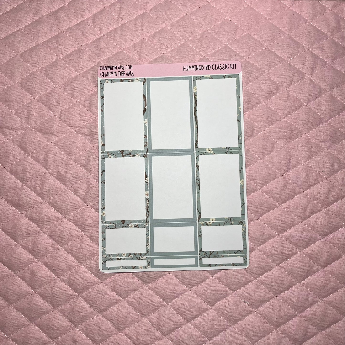 Hummingbird Classic Planner Sticker Kit