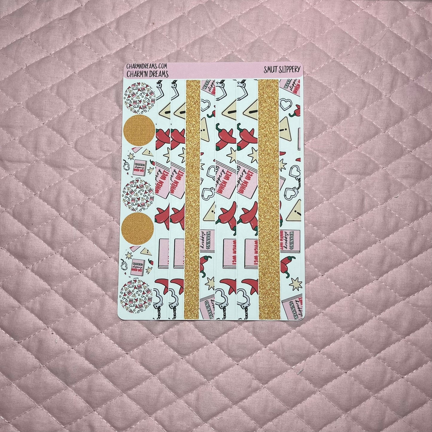 Smut Slippery When Wet Planner Sticker Kit