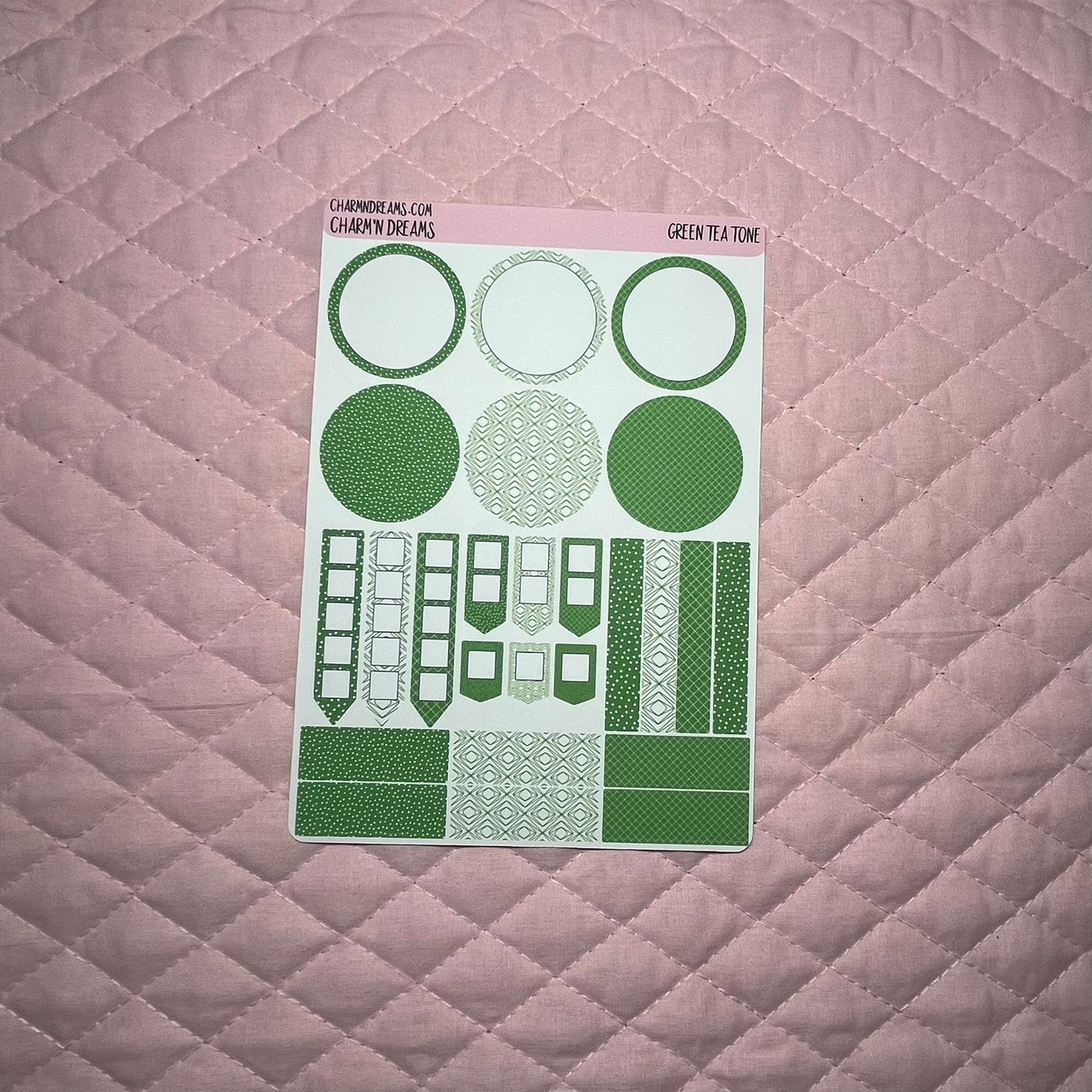 Green Tone Planner Sticker Kit