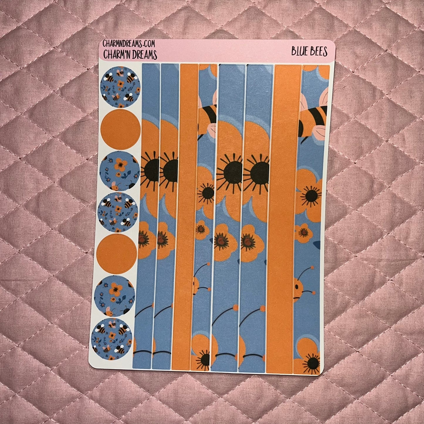 Blue Bees Planner Sticker Kit
