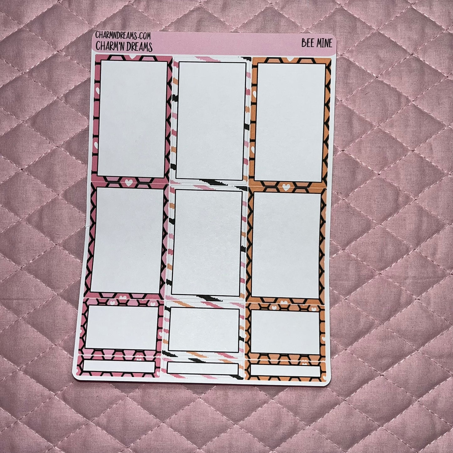 Bee Mine Honeycomb Planner Sticker Kit