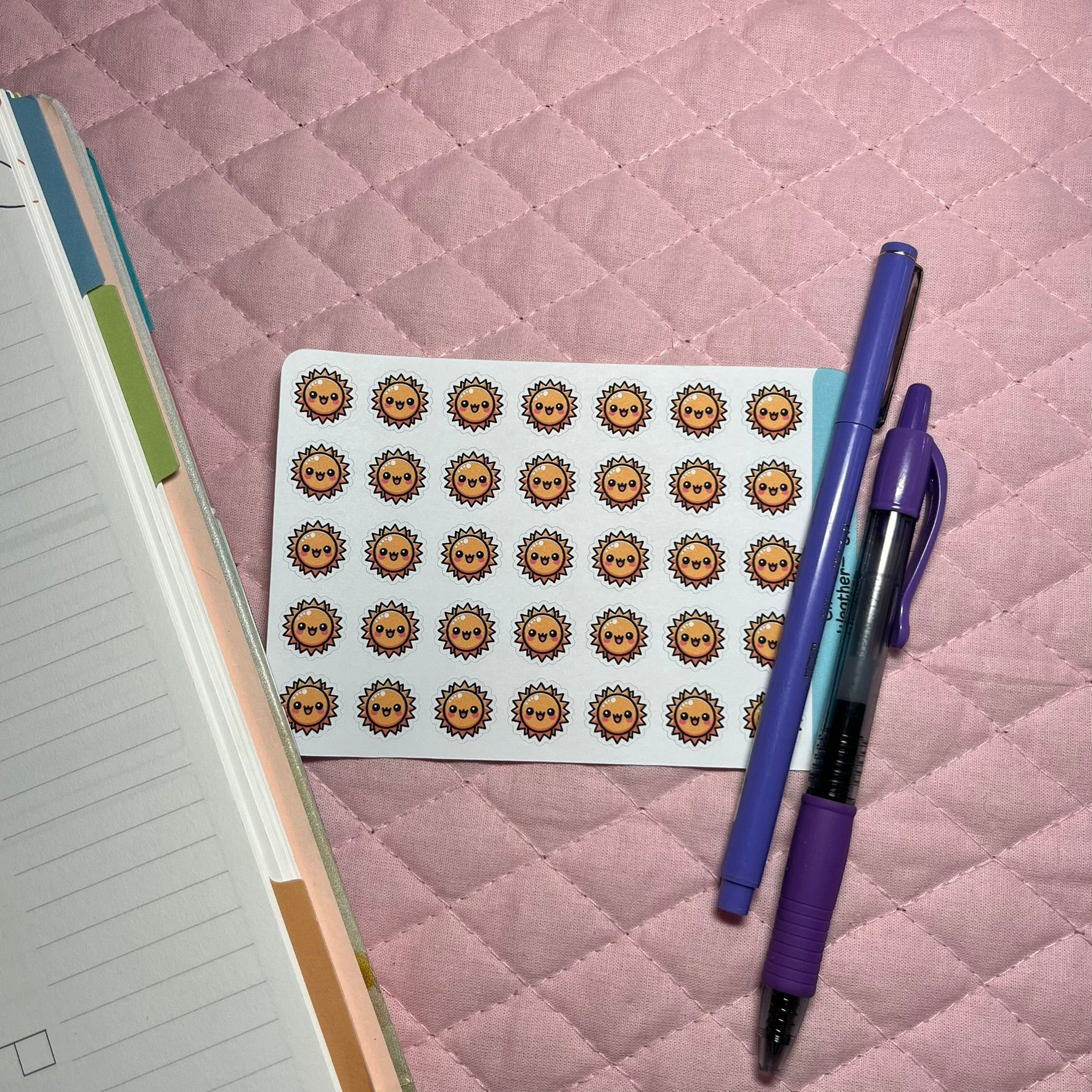 Weather Sunny Icon Planner Stickers – Charm'n Dreams