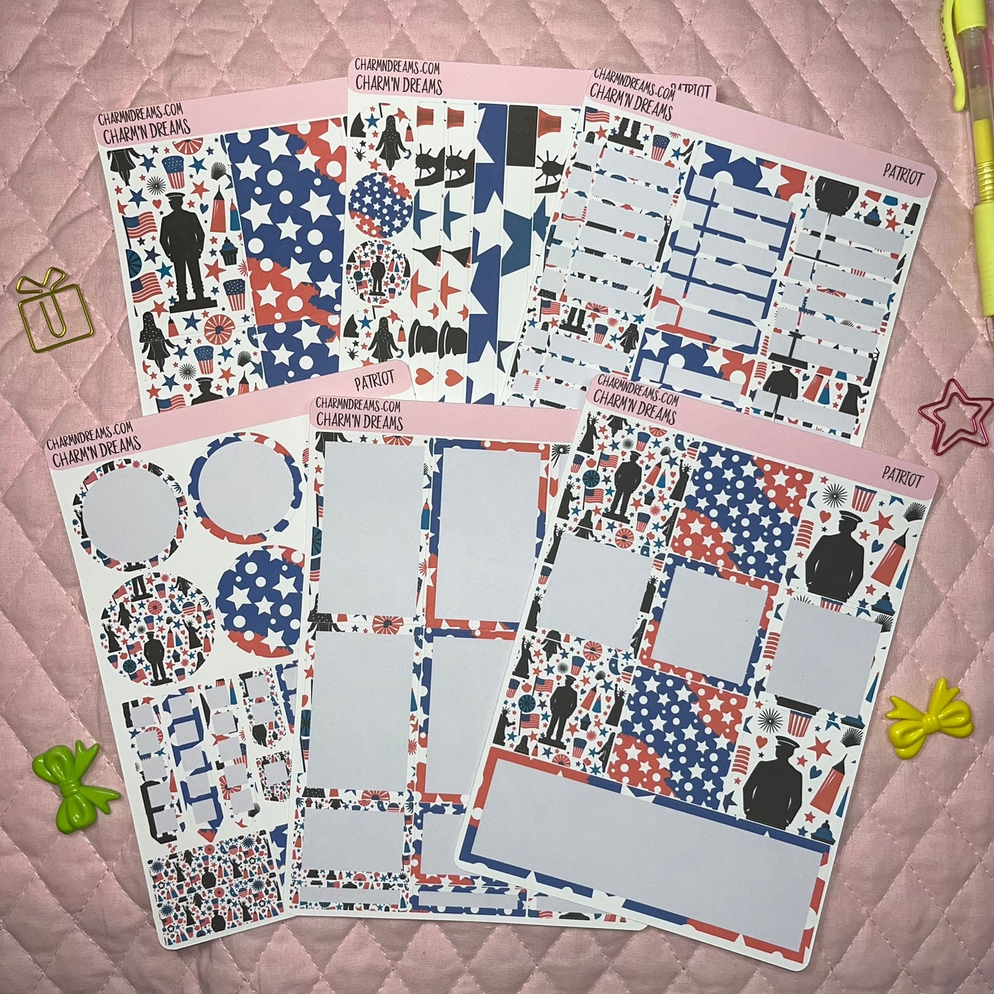 Patriot Planner Sticker Kit