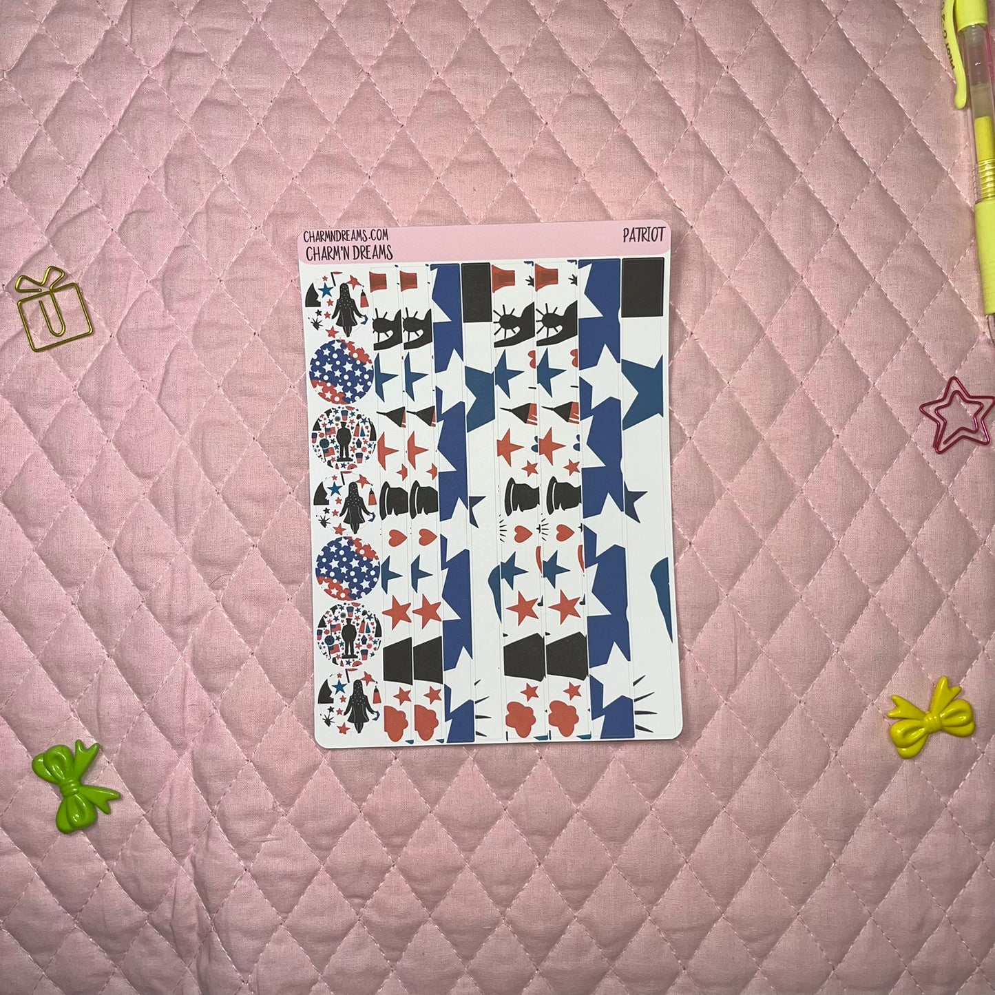 Patriot Planner Sticker Kit