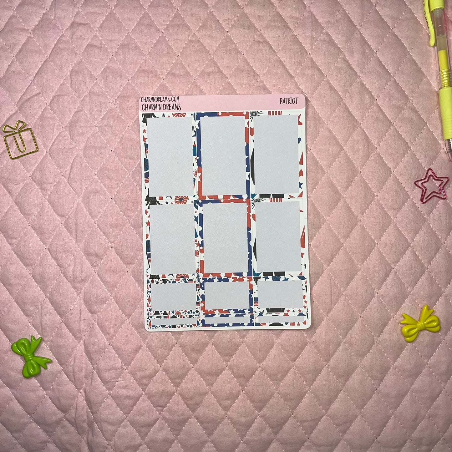 Patriot Planner Sticker Kit