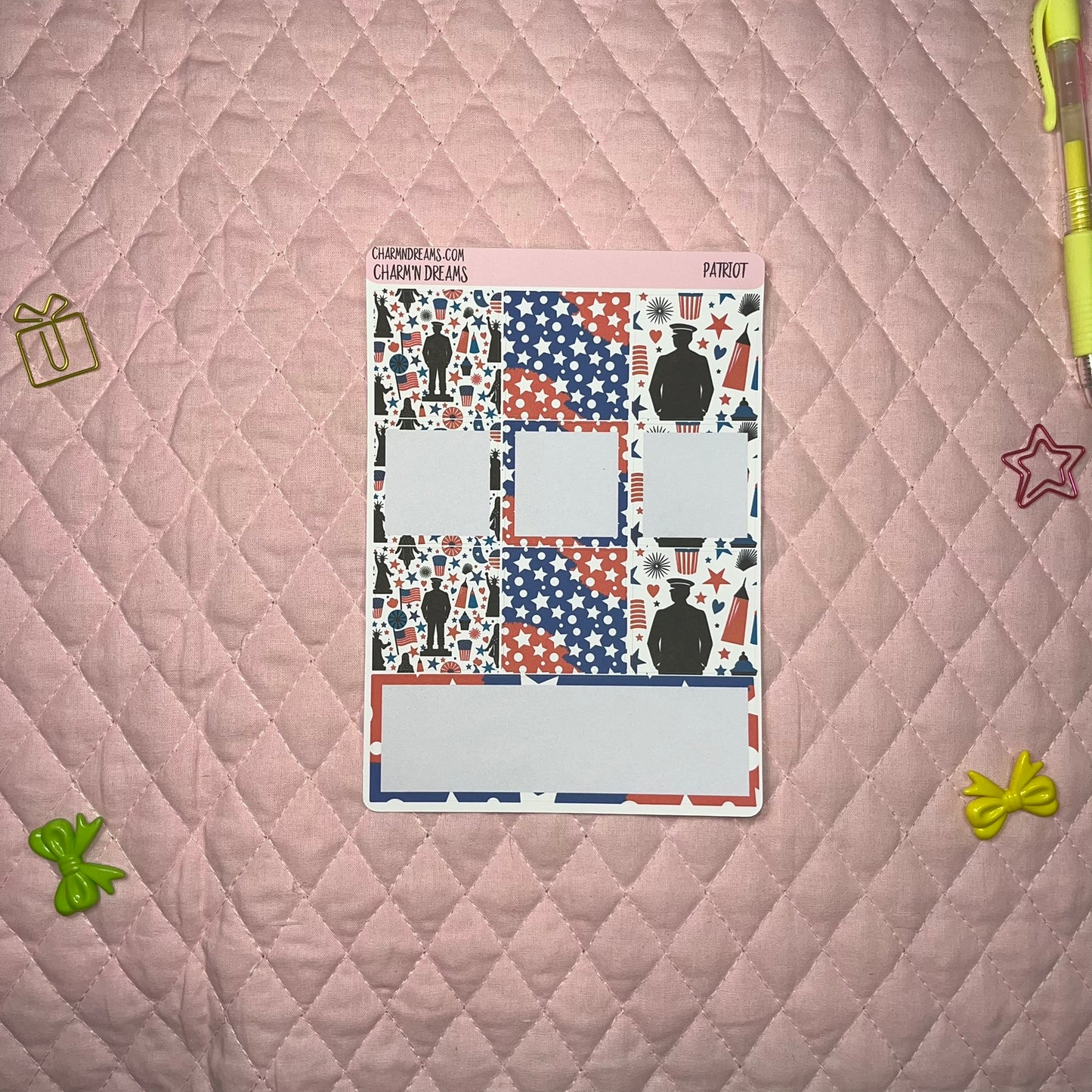 Patriot Planner Sticker Kit