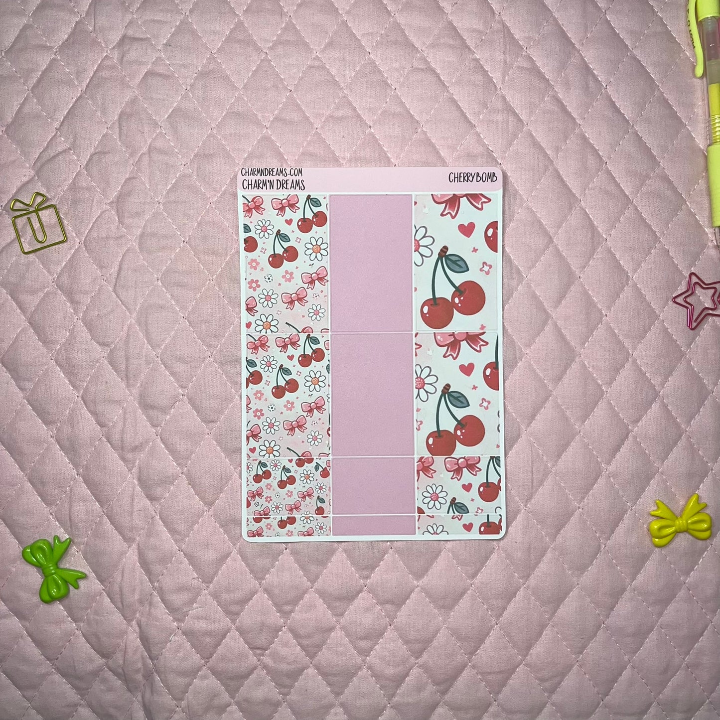 Cherry Bomb Planner Sticker Kit