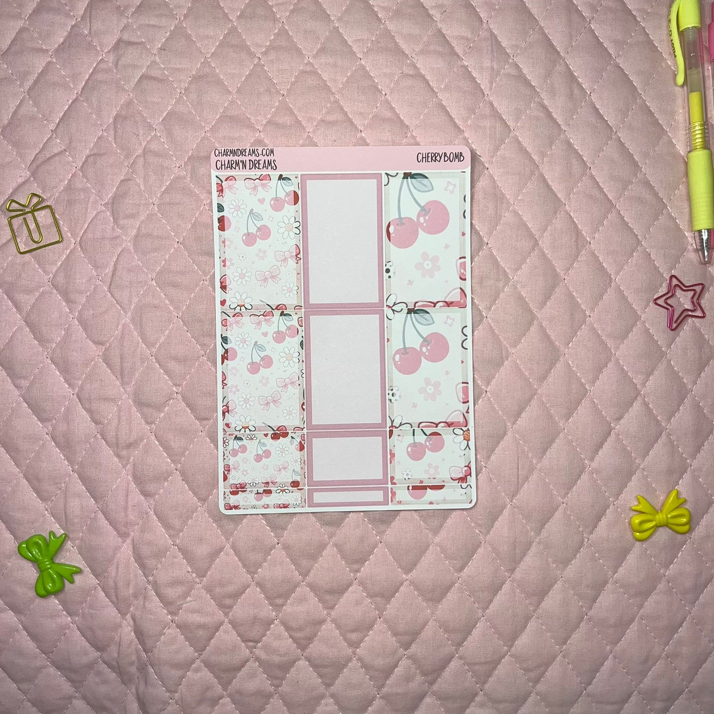 Cherry Bomb Planner Sticker Kit