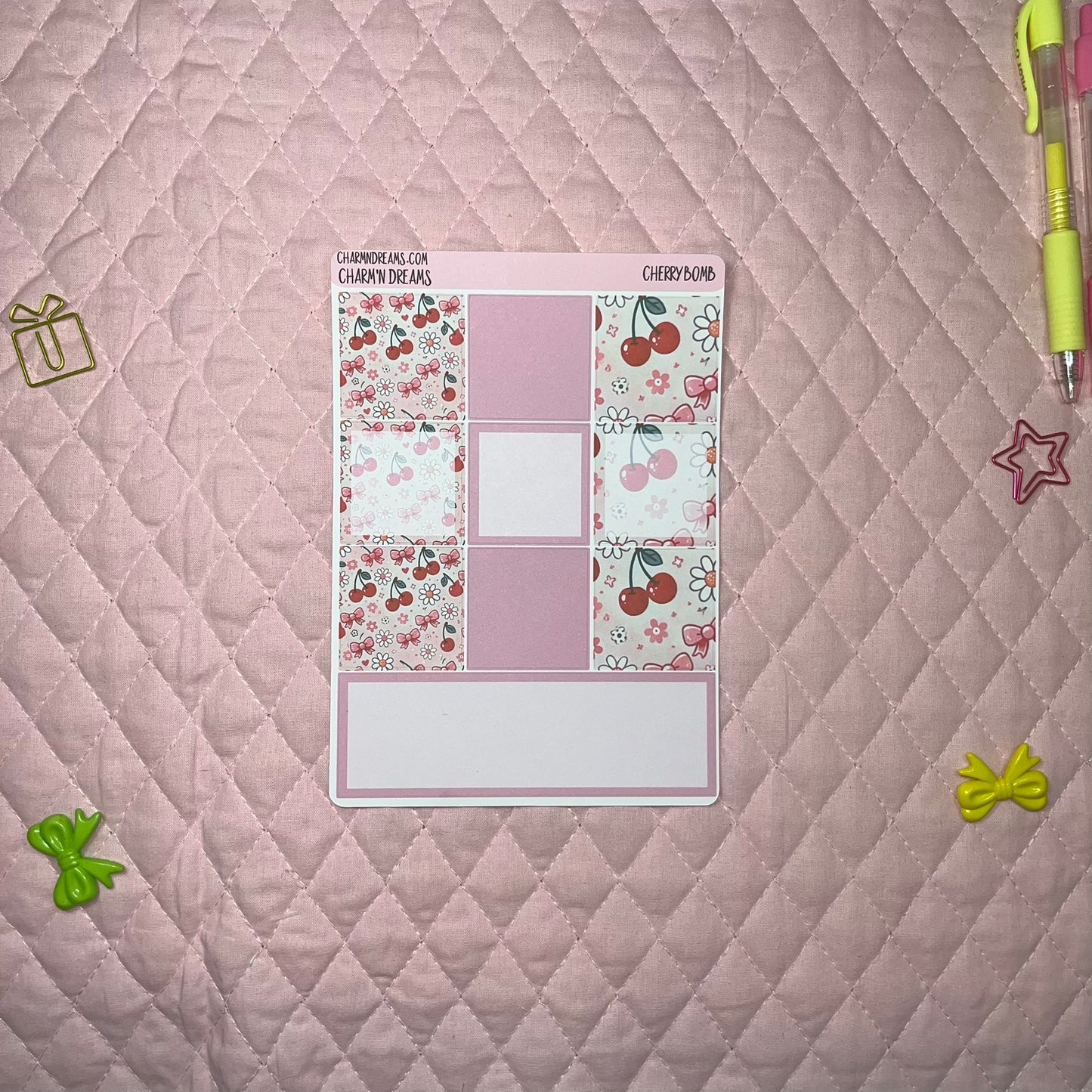 Cherry Bomb Planner Sticker Kit