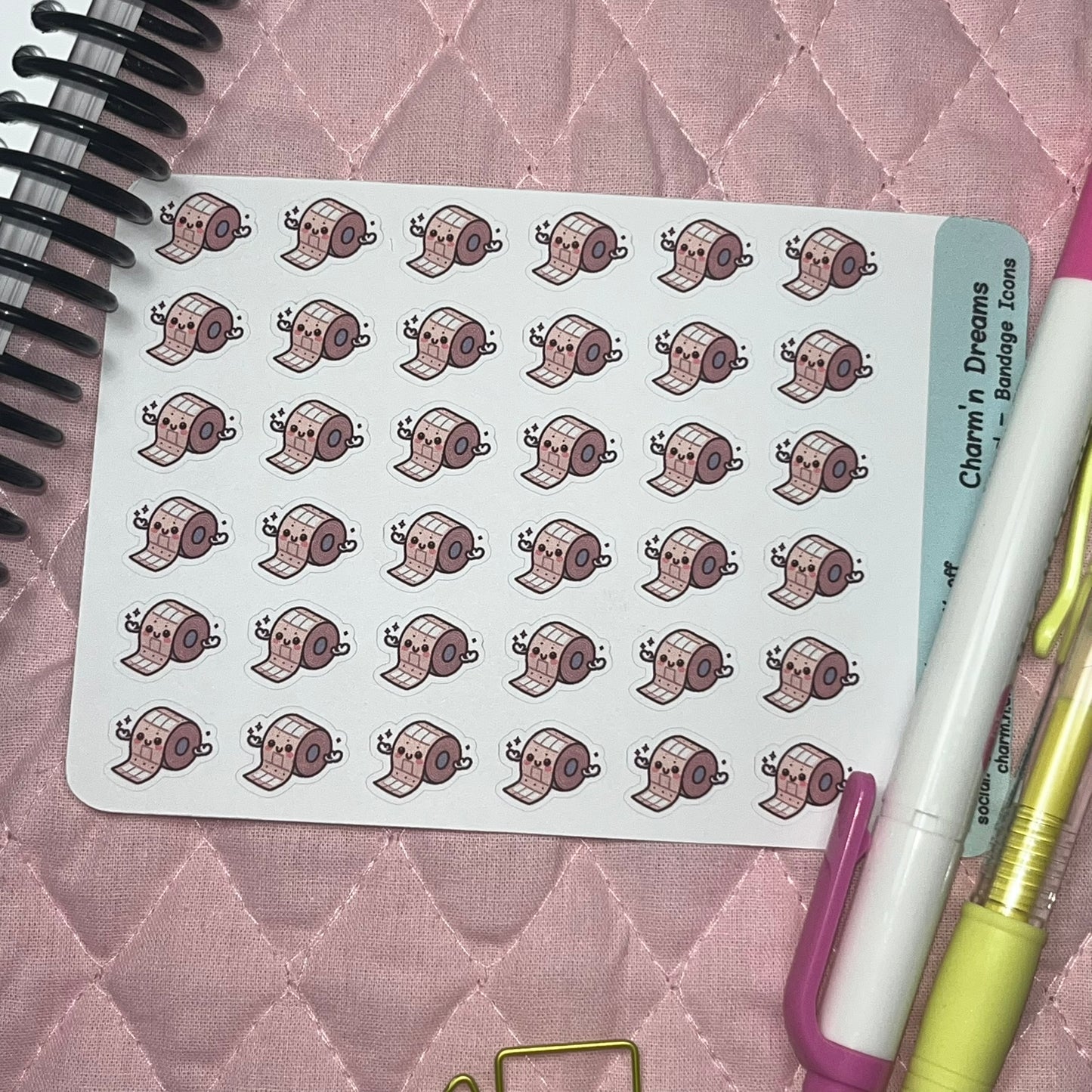 Medical Bandage Icon Planner Stickers