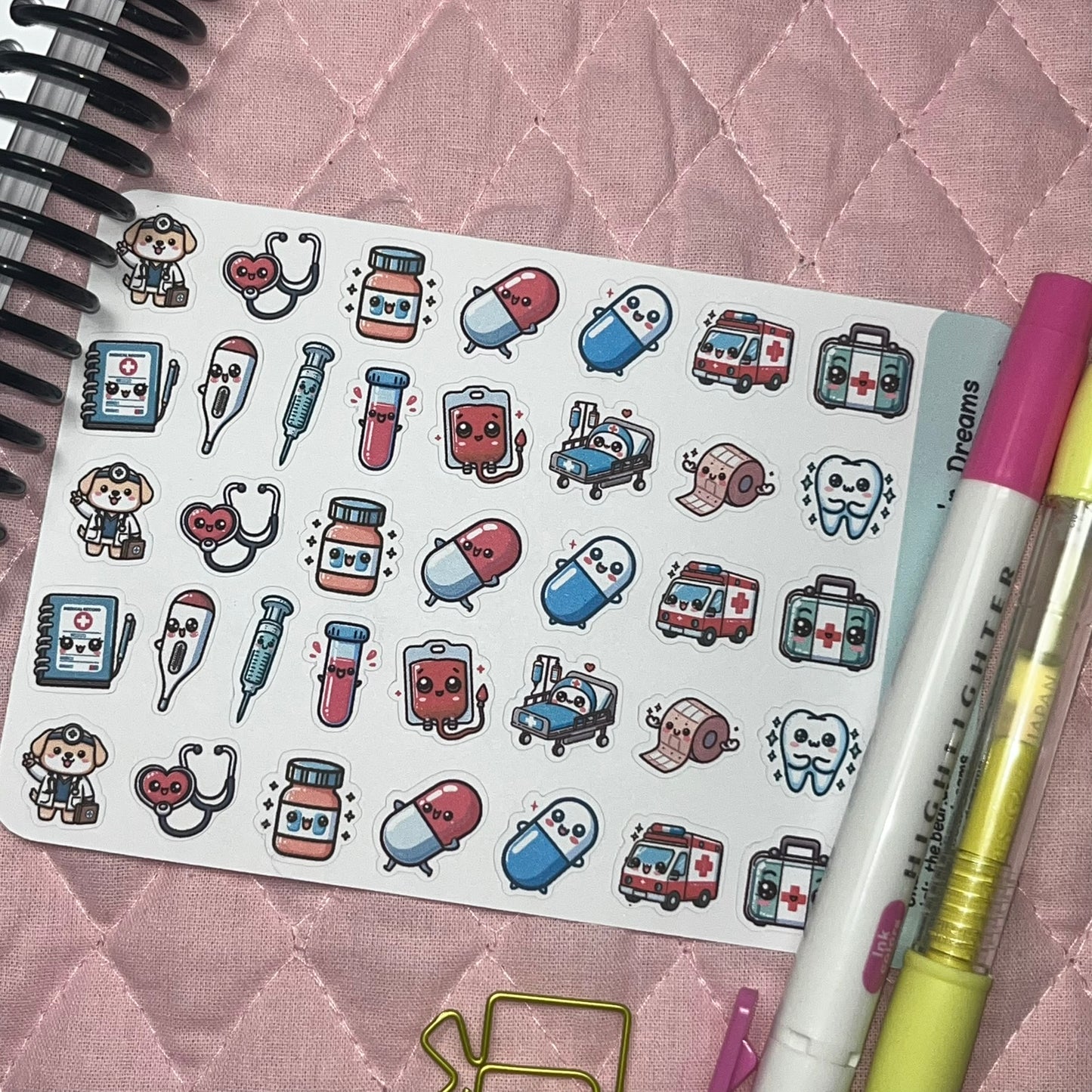 Medical Sampler Icon Planner Stickers