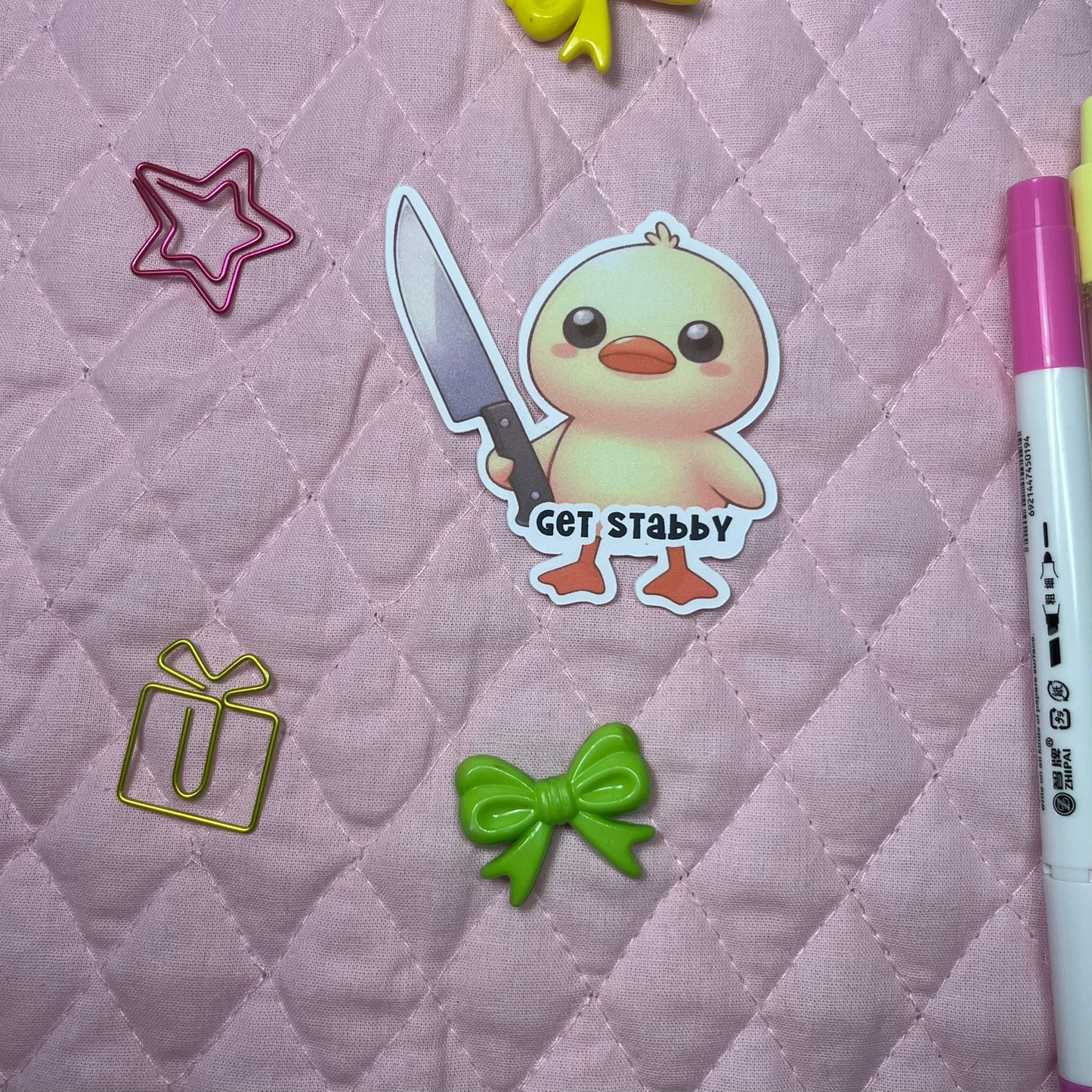 Get Stabby Weatherproof Stickers