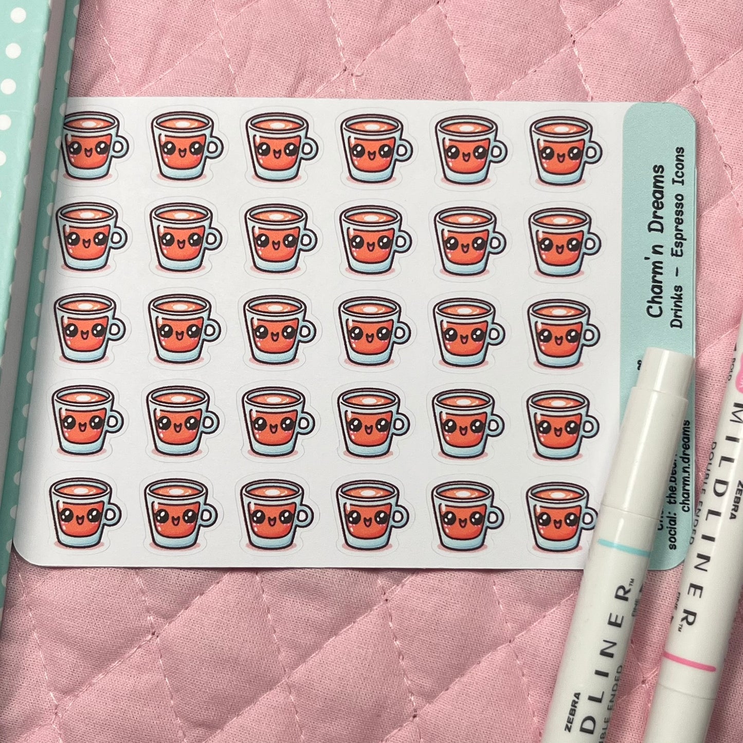 Drinks Espresso Icon Planner Stickers