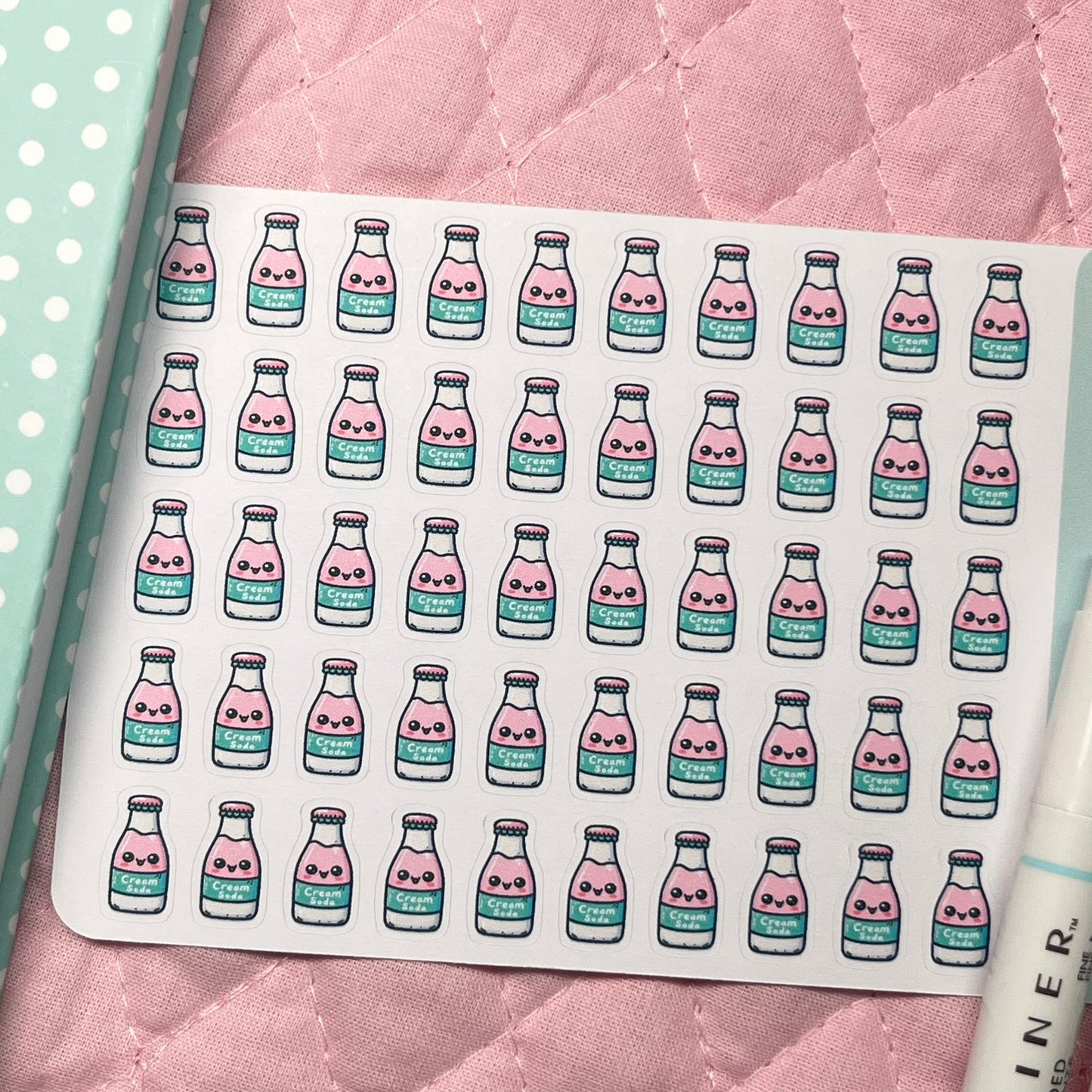 Drinks Cream Soda Icon Planner Stickers