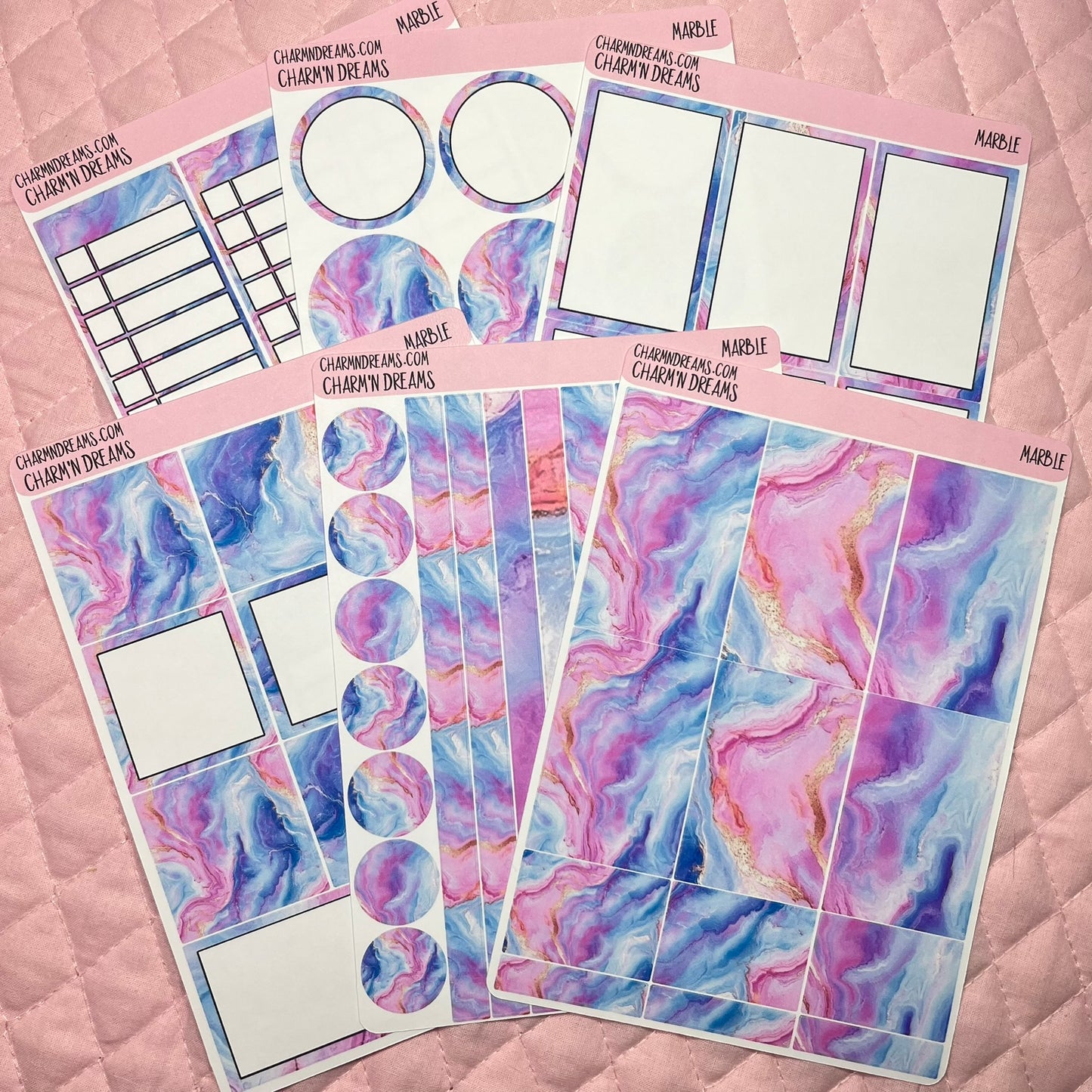 Marble Planner Sticker Kit