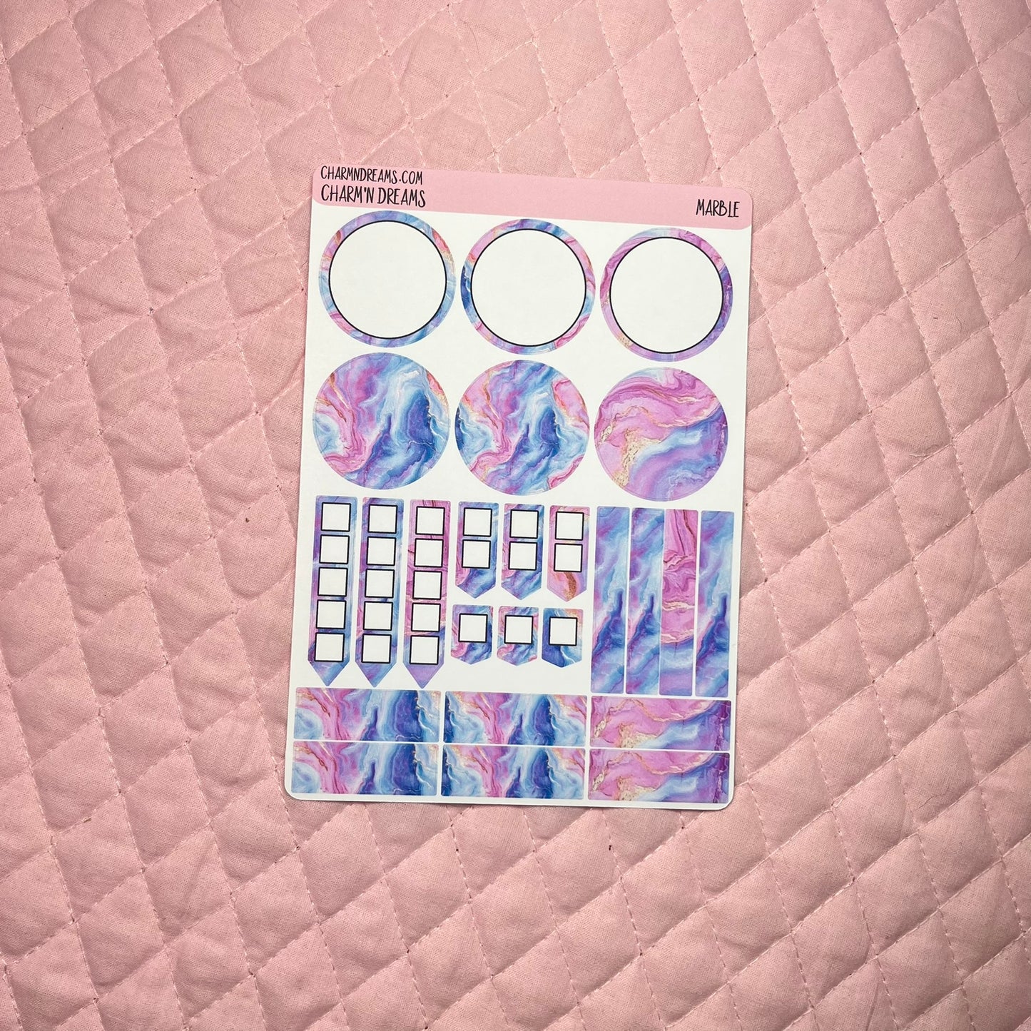 Marble Planner Sticker Kit