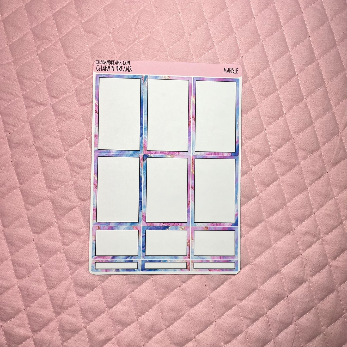 Marble Planner Sticker Kit