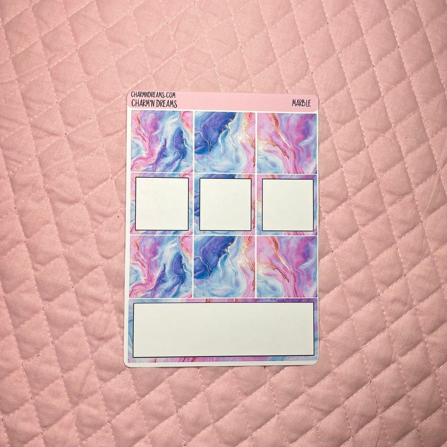Marble Planner Sticker Kit