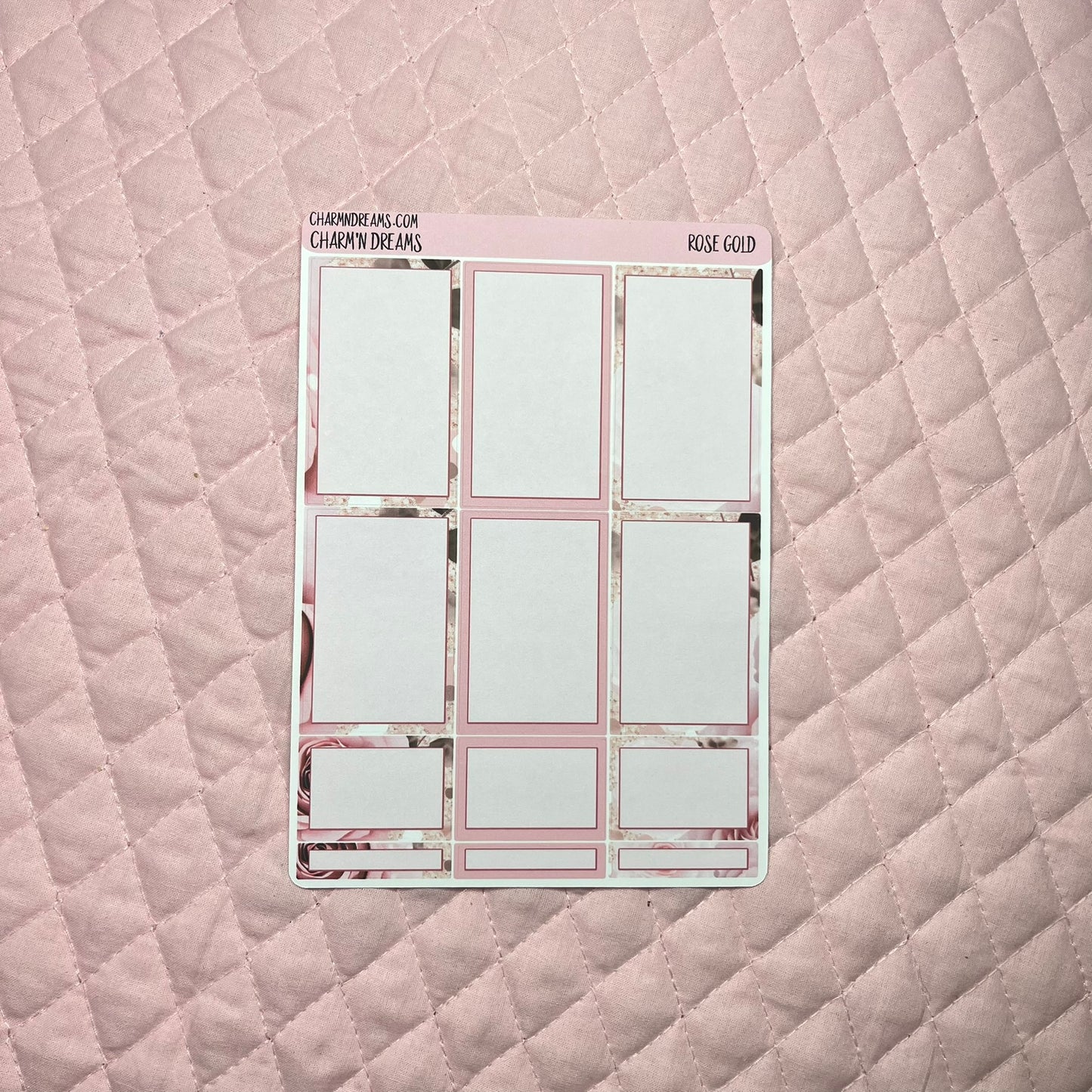 Rose Gold Planner Sticker Kit