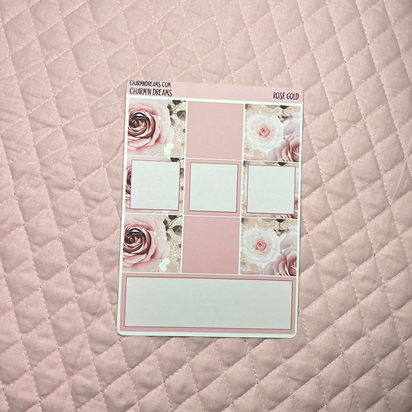 Rose Gold Planner Sticker Kit