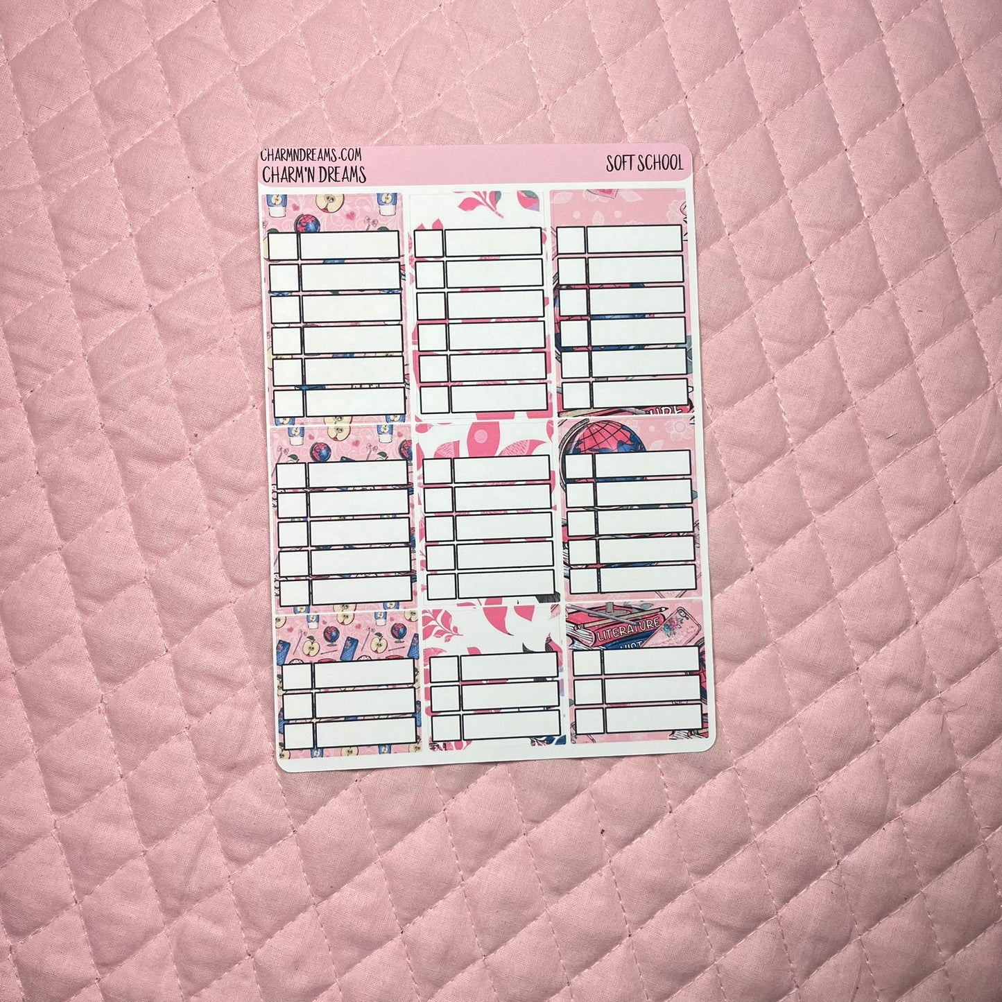 Soft School Planner Sticker Kit