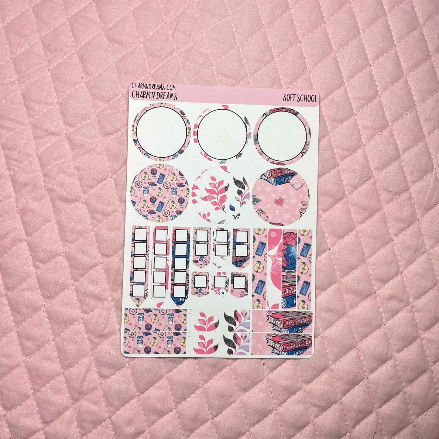 Soft School Planner Sticker Kit