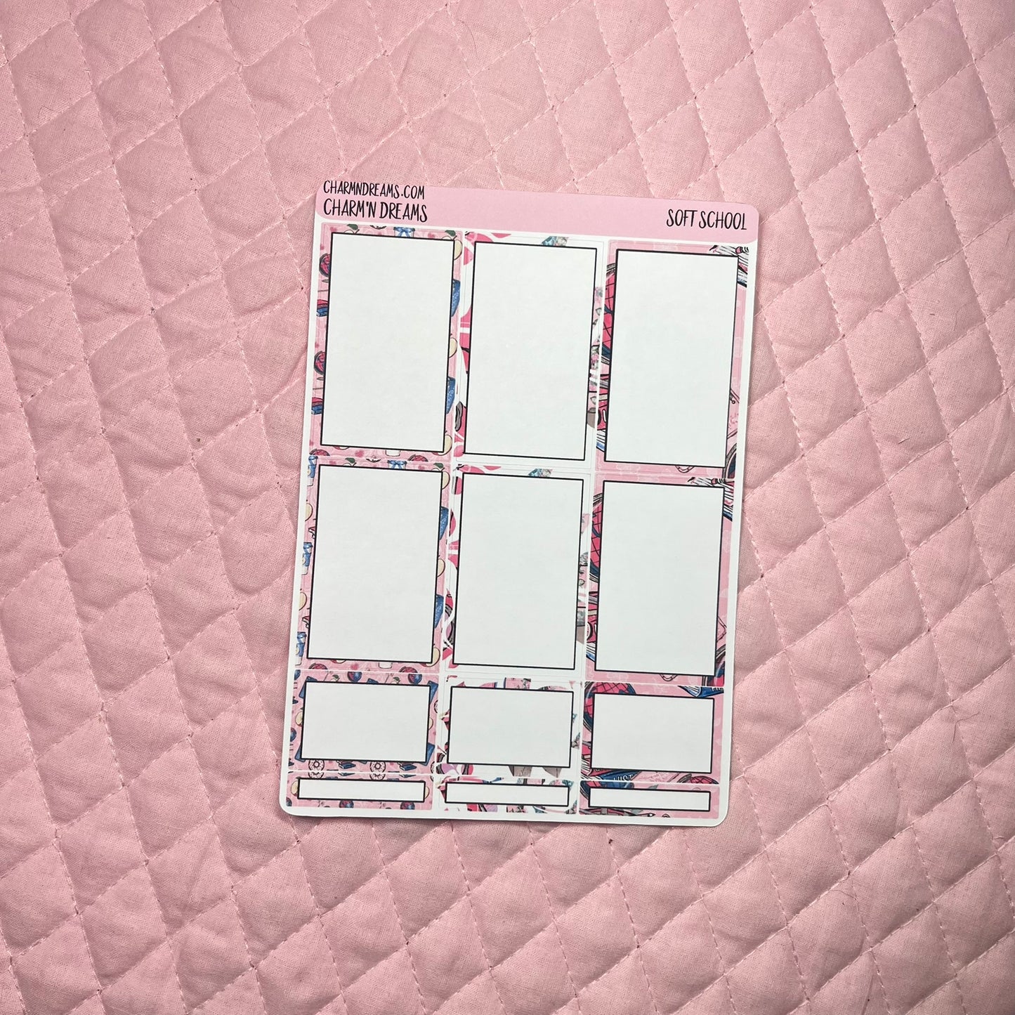 Soft School Planner Sticker Kit