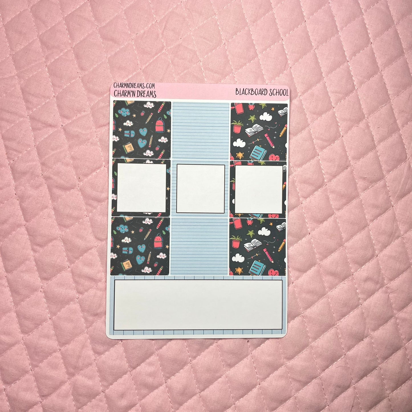 Blackboard School Planner Sticker Kit