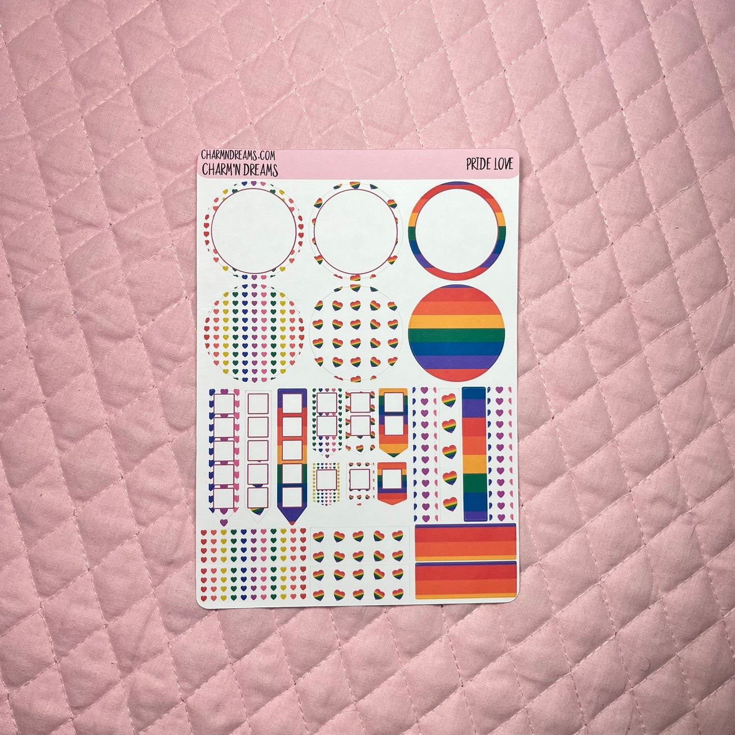Pride Hearts Planner Sticker Kit