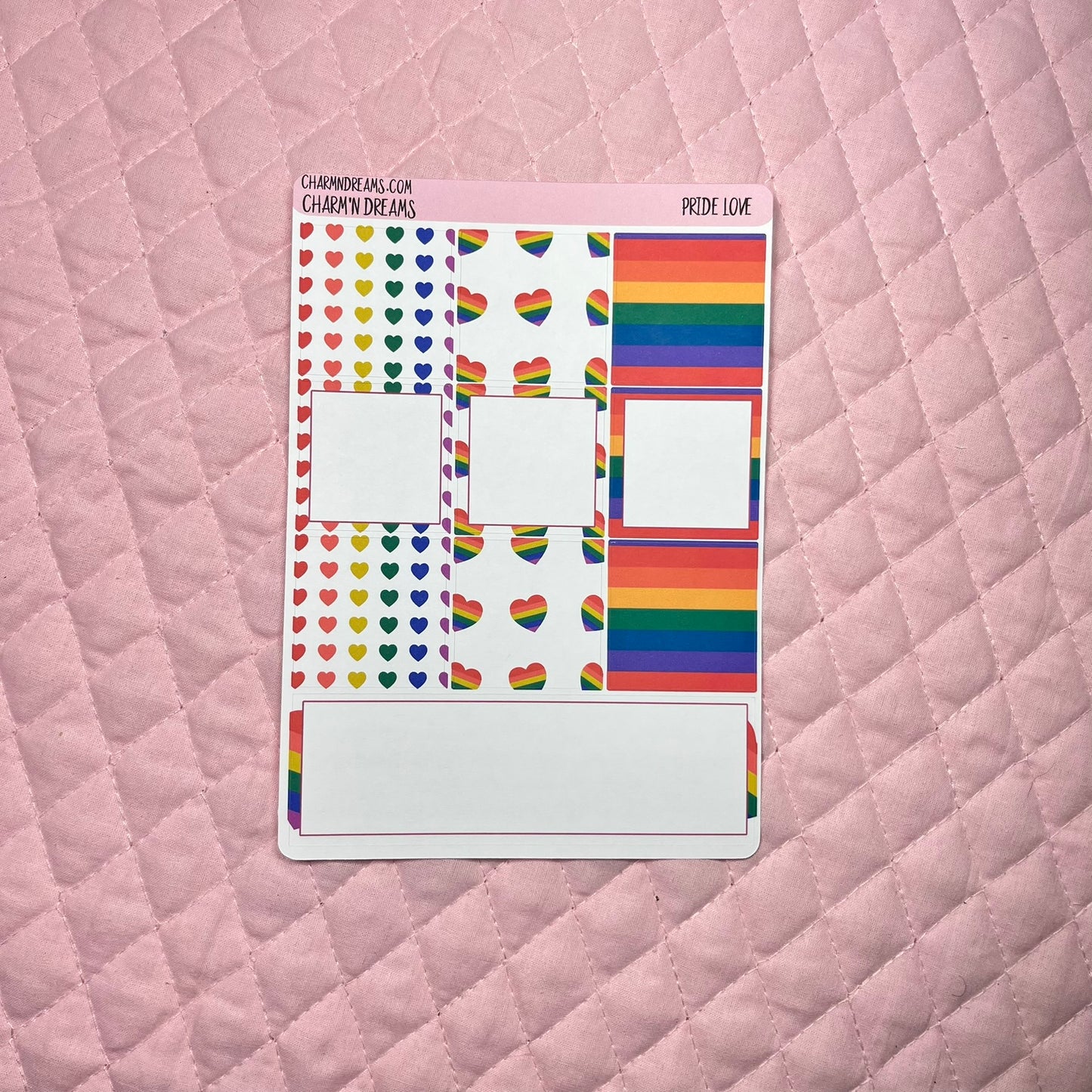 Pride Hearts Planner Sticker Kit