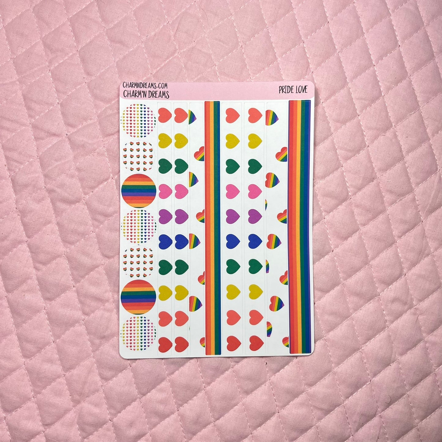 Pride Hearts Planner Sticker Kit