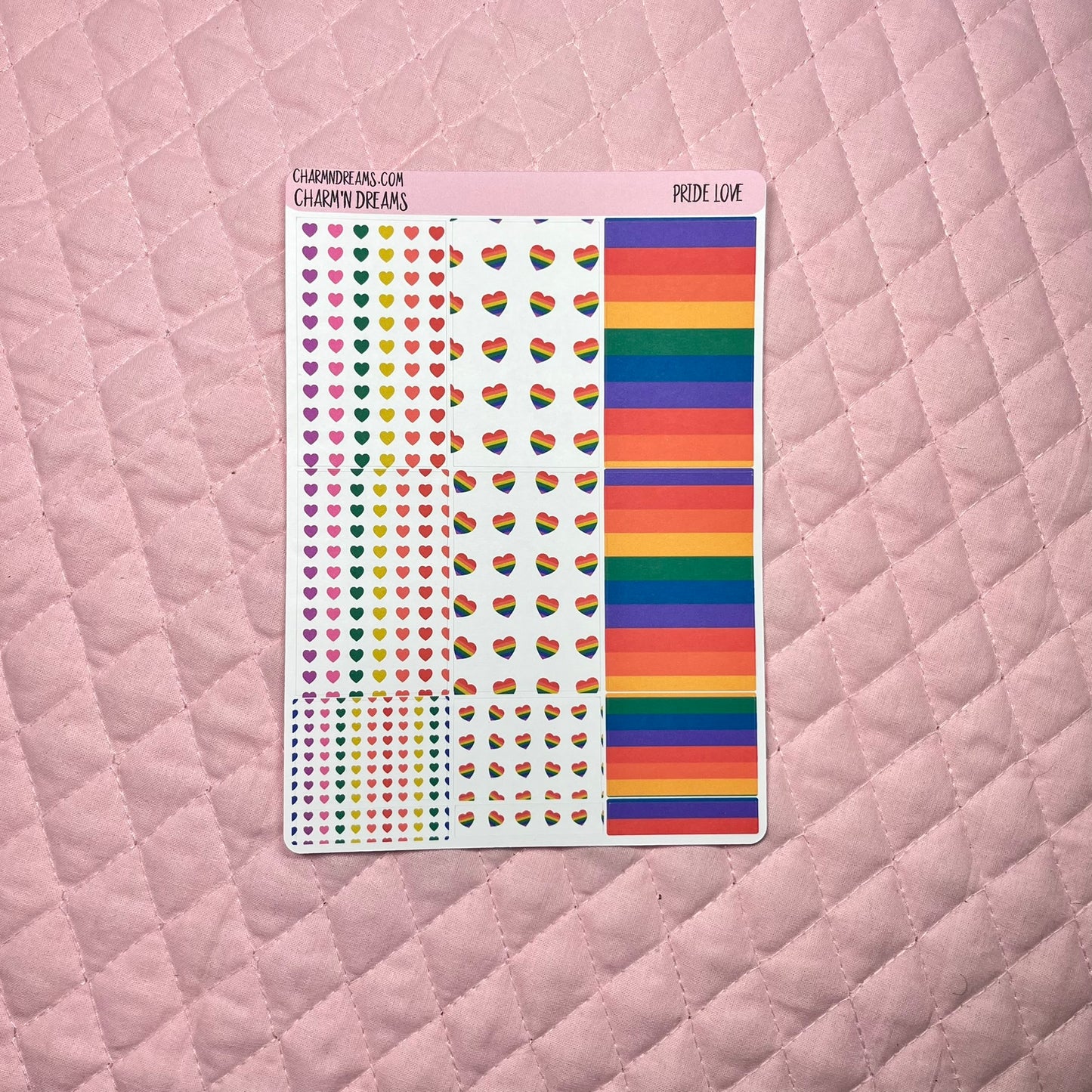 Pride Hearts Planner Sticker Kit