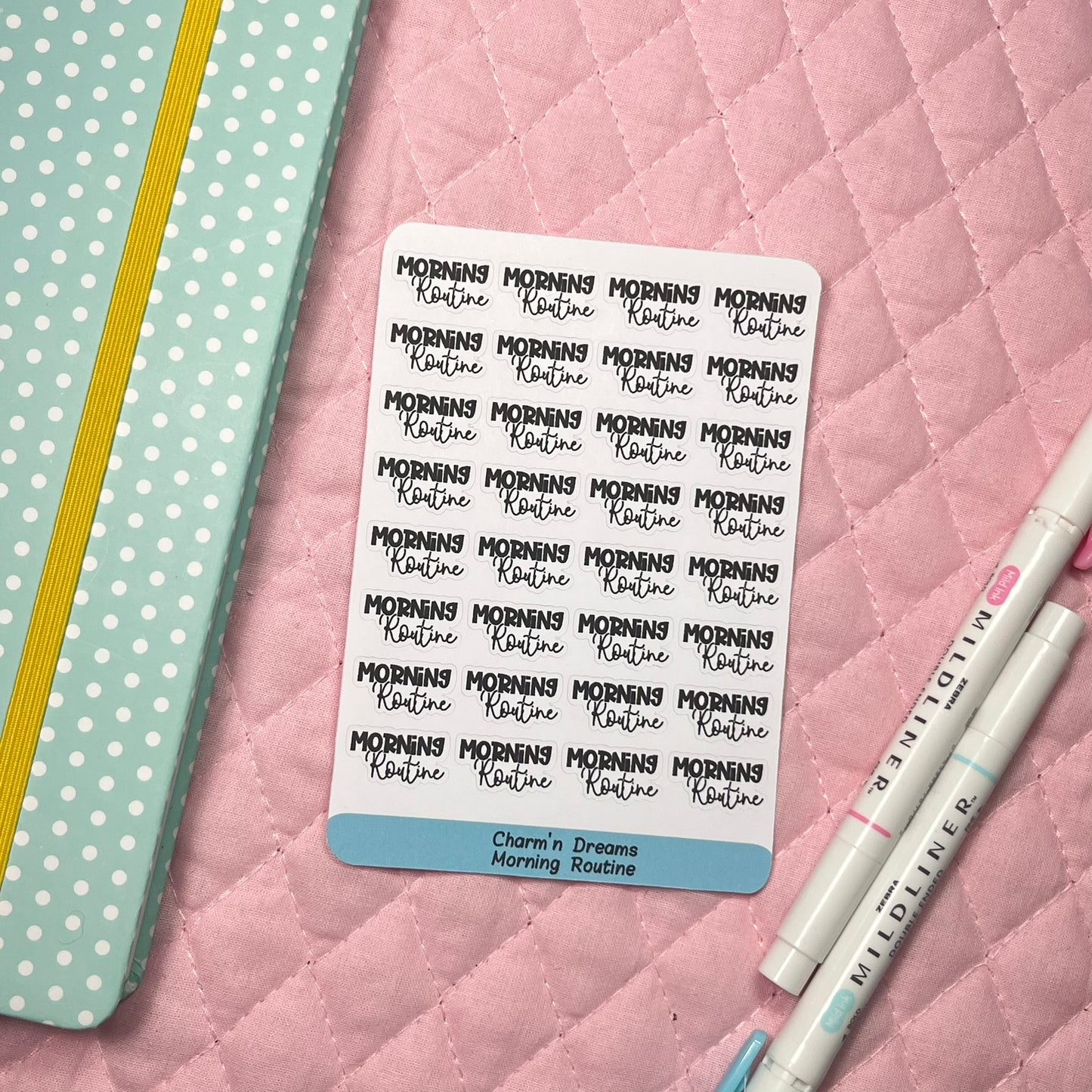 Morning Routine Functional Planner Stickers