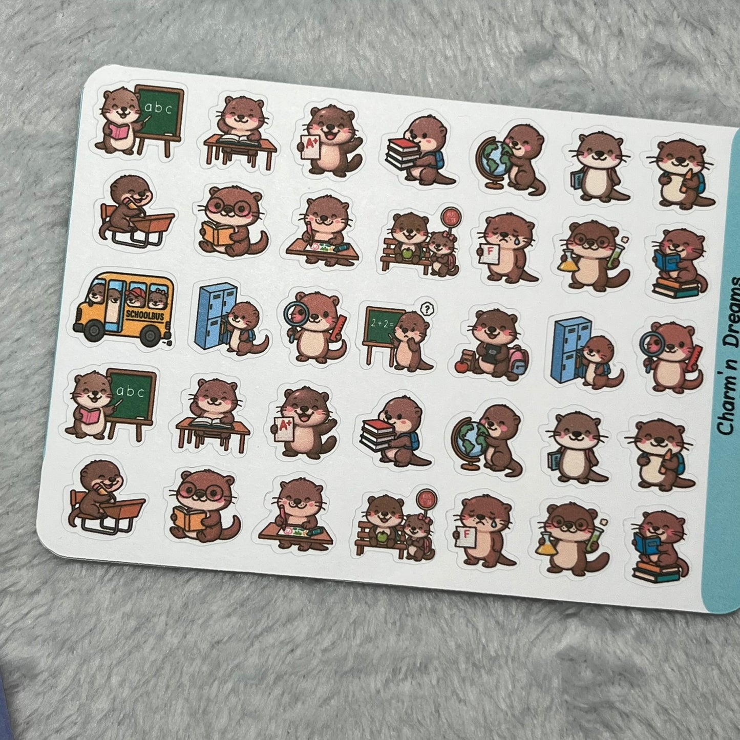 Otter School Sampler Icon Planner Stickers