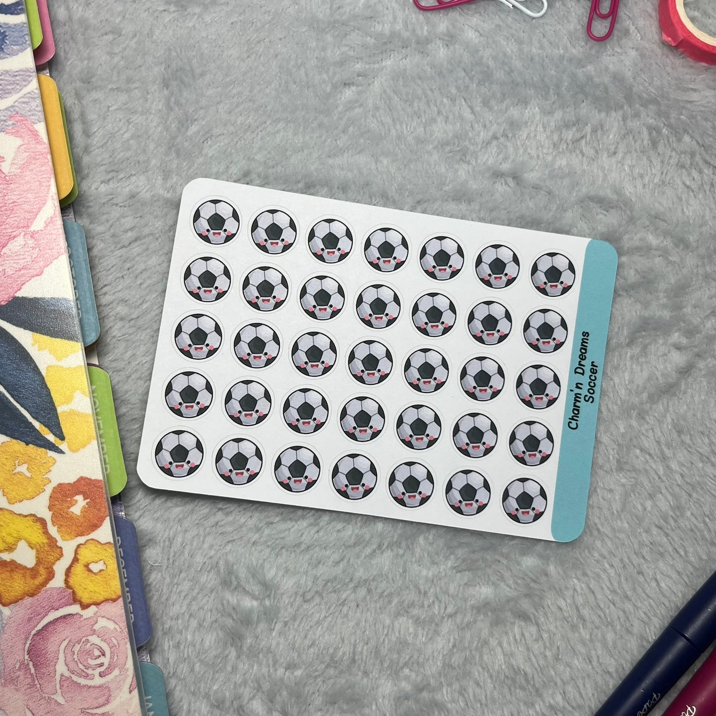 Sports Soccer Icon Planner Stickers
