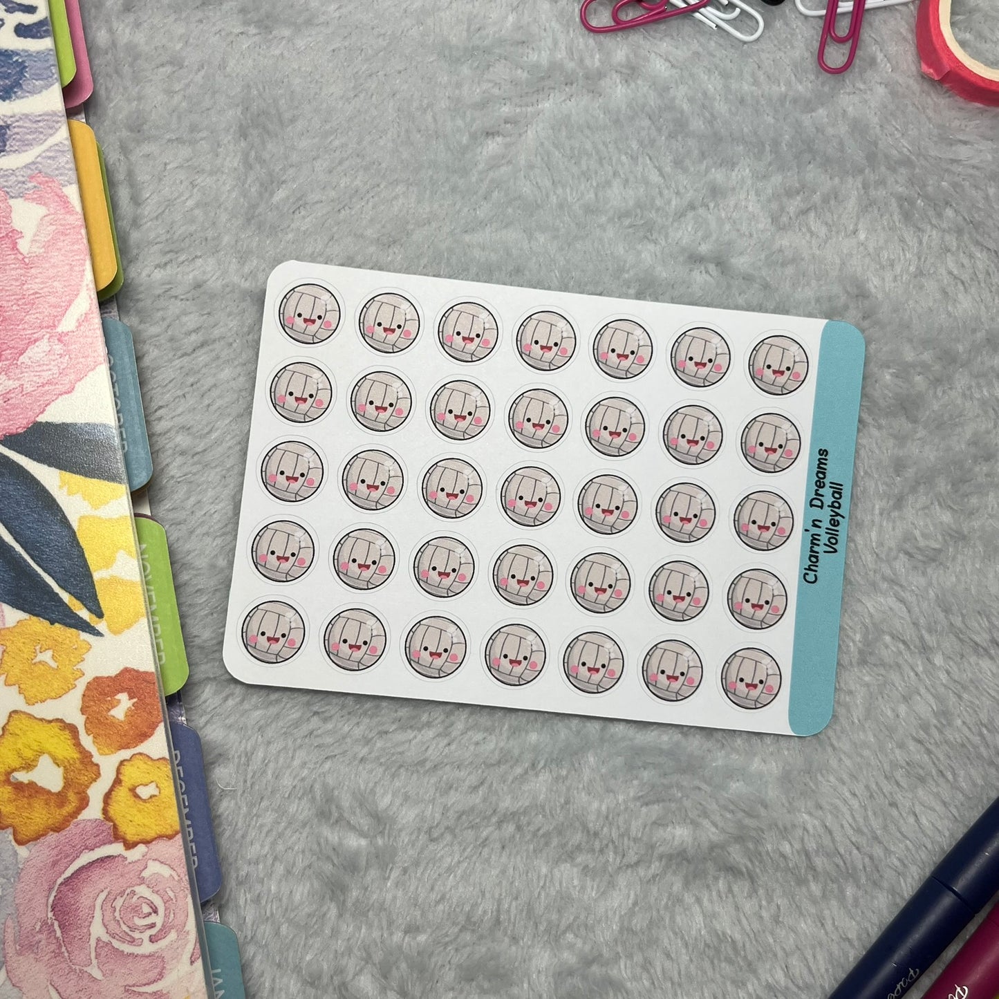 Sports Volleyball Icon Planner Stickers