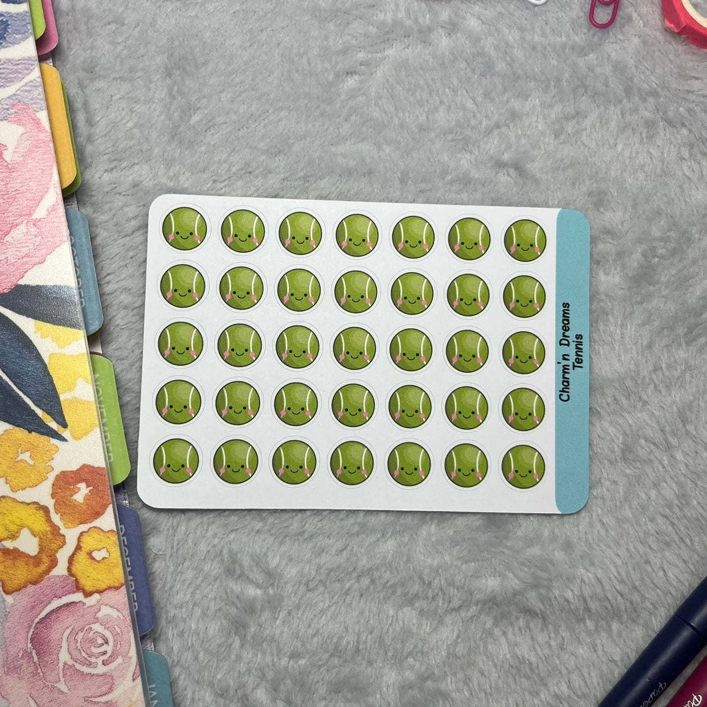 Sports Tennis Icon Planner Stickers