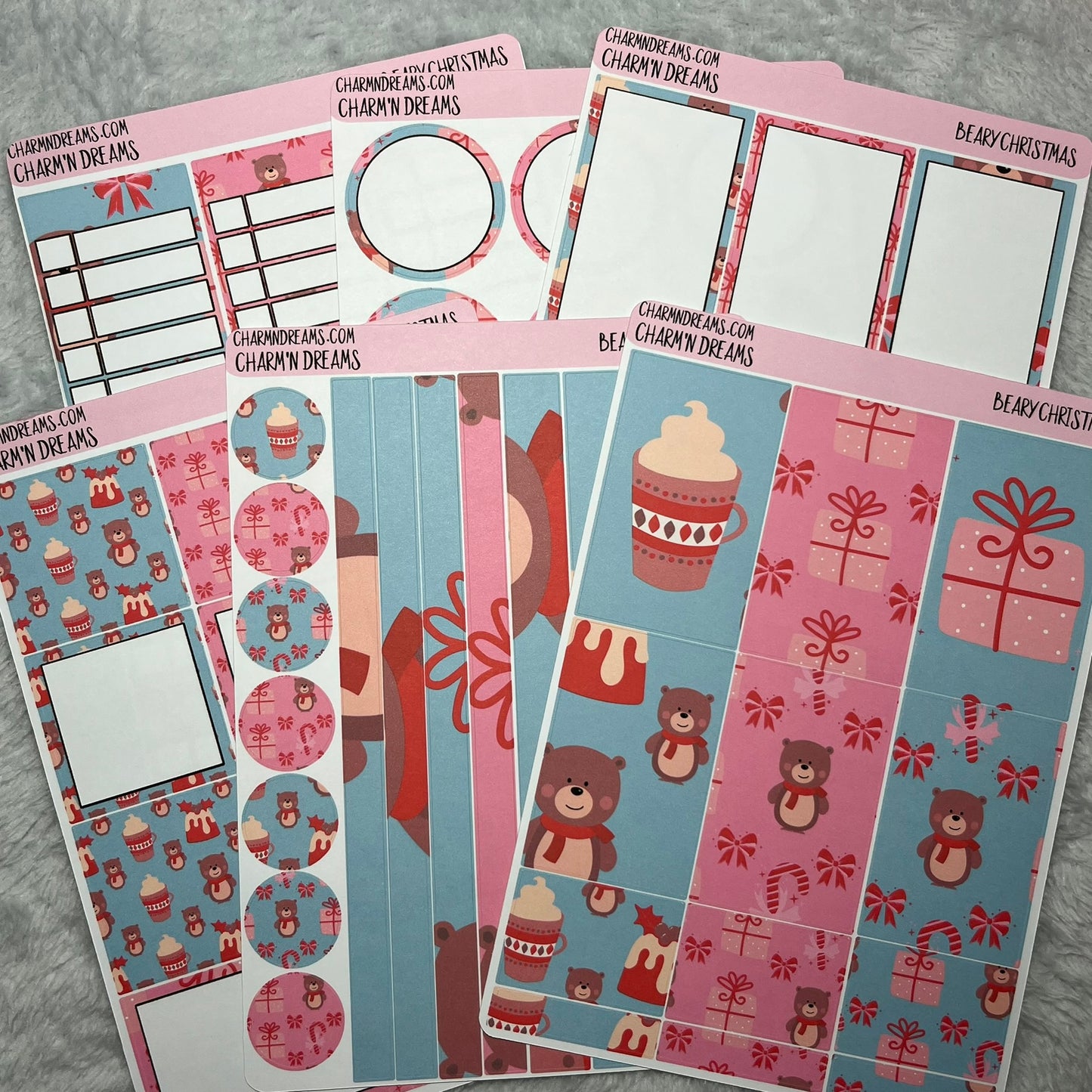 Beary Christmas Planner Sticker Kit