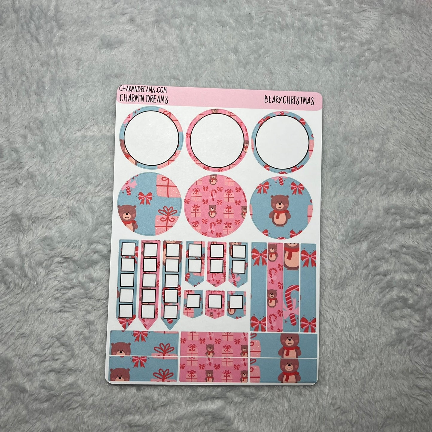 Beary Christmas Planner Sticker Kit