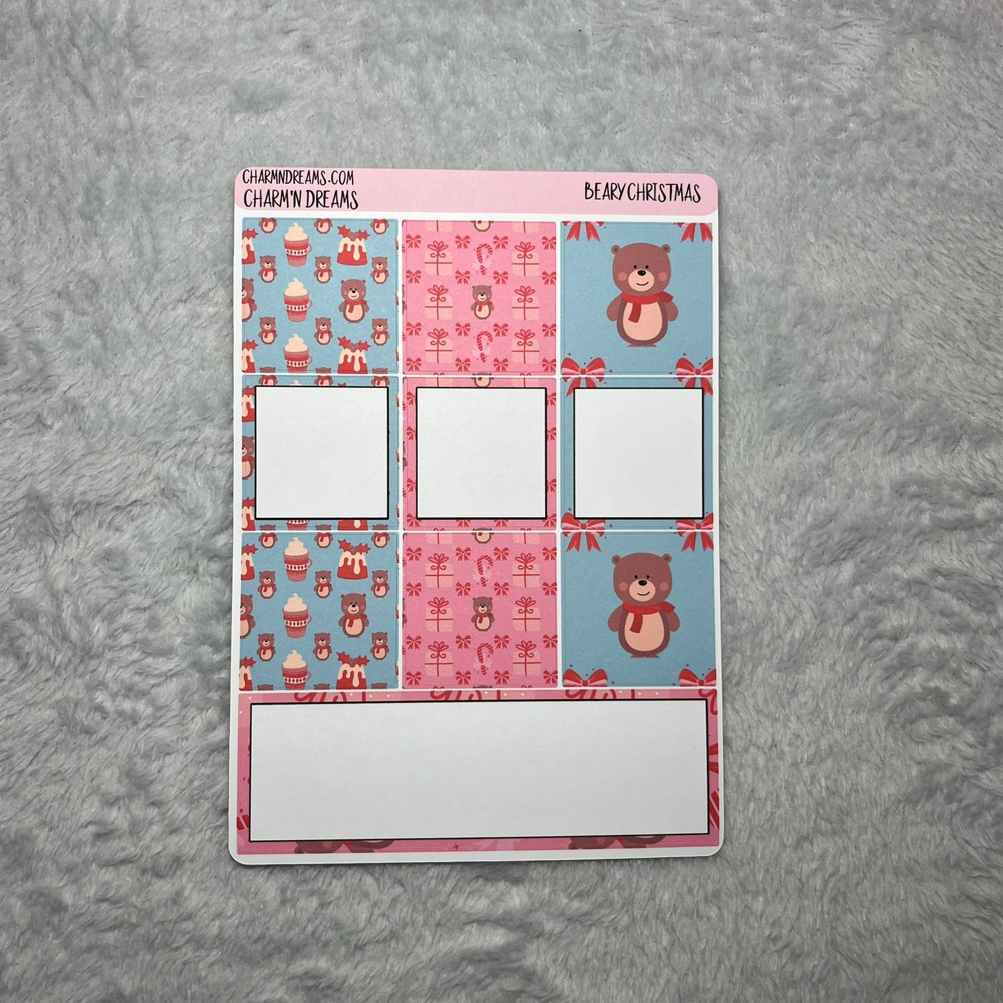 Beary Christmas Planner Sticker Kit