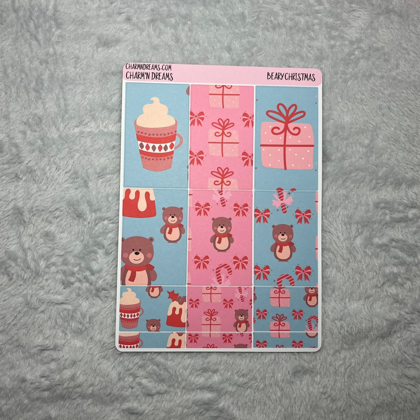 Beary Christmas Planner Sticker Kit