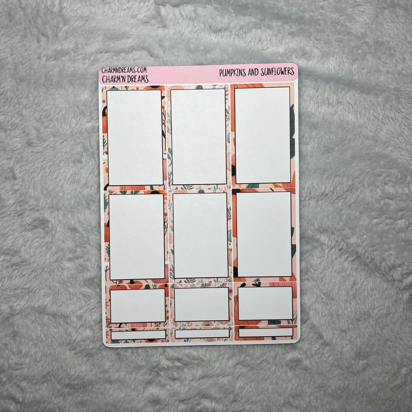 Pumpkins and Sunflowers Planner Sticker Kit
