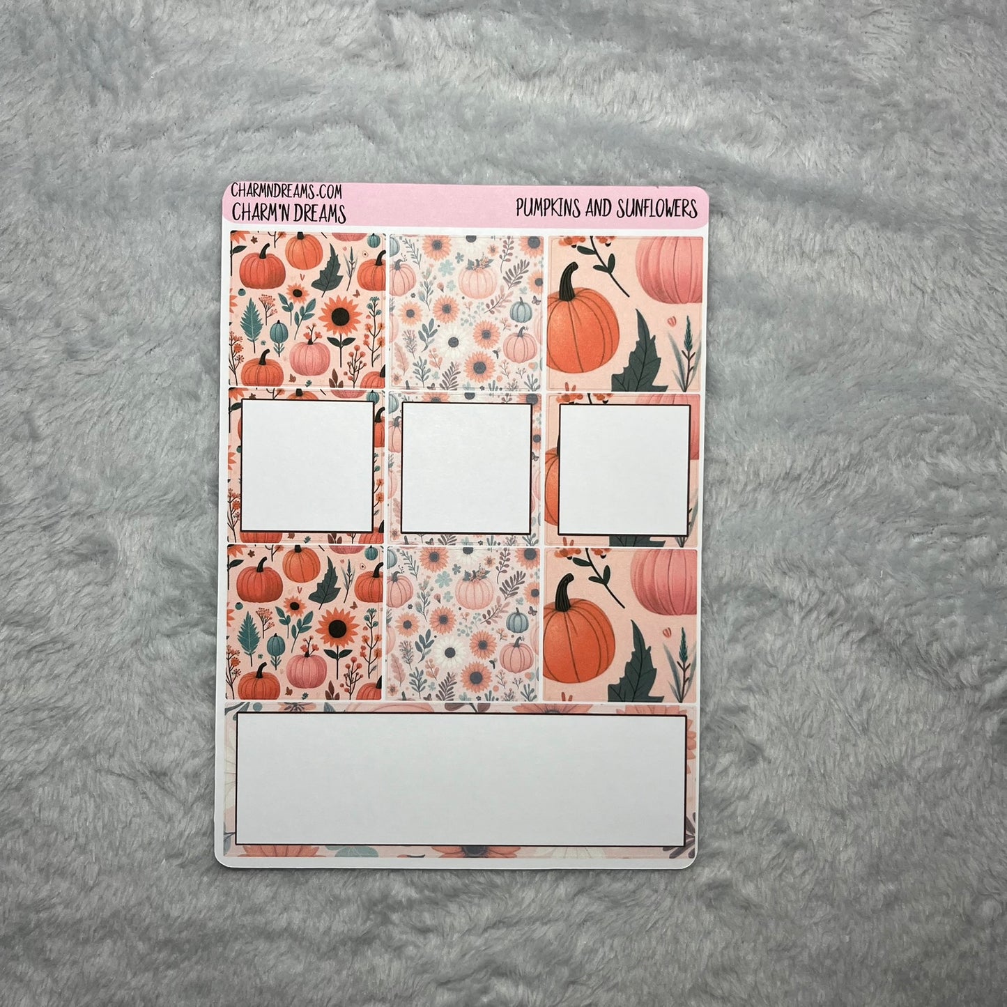 Pumpkins and Sunflowers Planner Sticker Kit