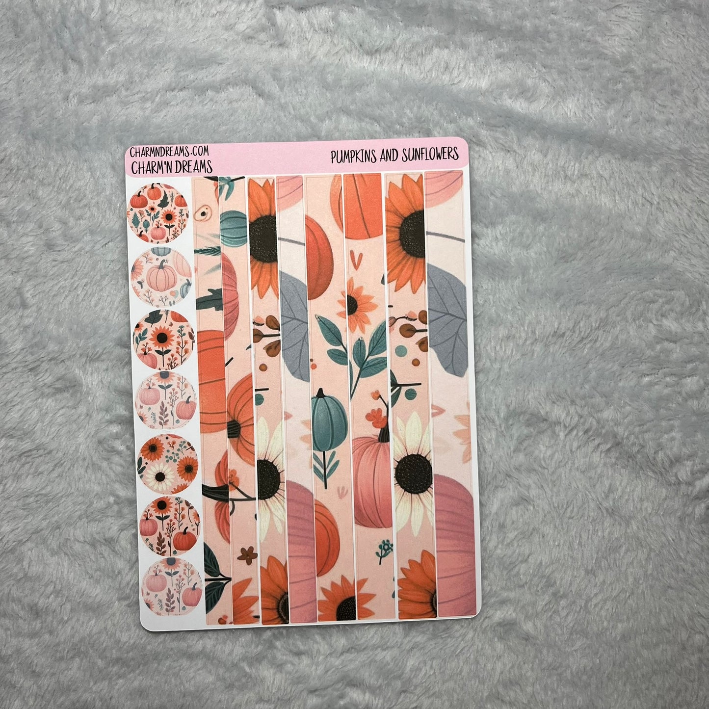 Pumpkins and Sunflowers Planner Sticker Kit