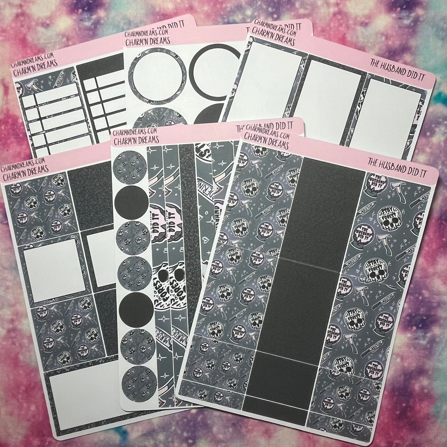 The Husband Did it - True Crime Planner Sticker Kit