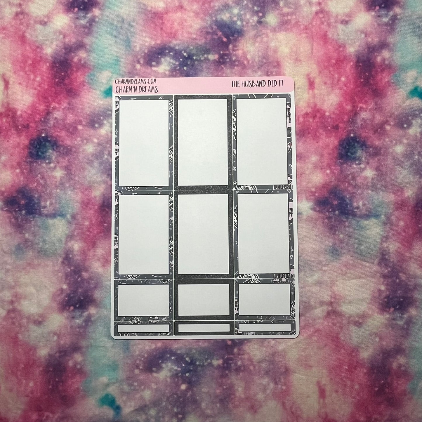 The Husband Did it - True Crime Planner Sticker Kit