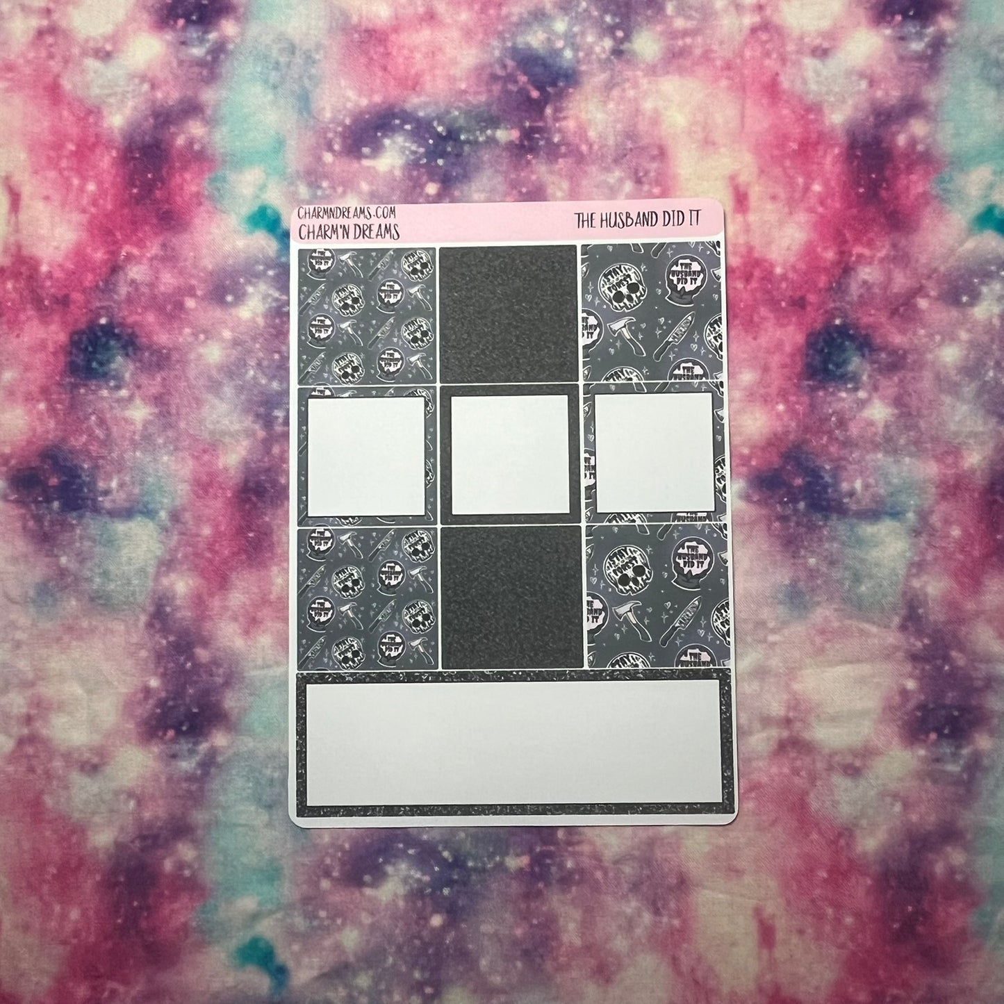 The Husband Did it - True Crime Planner Sticker Kit